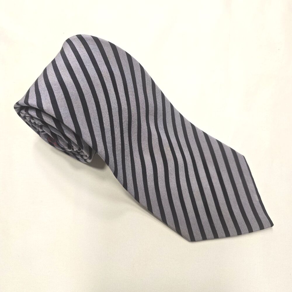 Stefano Ricci Harrods London Luxury Silk Tie Gray Blue Red Motif Made‎ in Italy